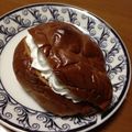 tama-ma's cooksnap of when they made ふんわり食パンチョコでハ～トサンド☆.