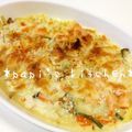 papikun's cooksnap of when they made ★簡単ホワイトソースで！鮭のグラタン★.