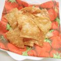 soteyu's cooksnap of when they made 軽い食感！餃子の皮チップス.