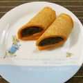 ヌーシ's cooksnap of when they made おやつに☆人参パンケーキのあんこ巻き♪.