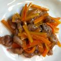雪だるまんじゅう's cooksnap of when they made にんじんと豚肉のマーマレード炒め.