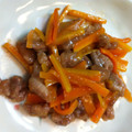 雪だるまんじゅう's cooksnap of when they made にんじんと豚肉のマーマレード炒め.
