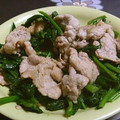 anjizi's cooksnap of when they made 豚肉 と ほうれん草 のバター醤油♪炒め.