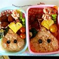 み☆り☆ゆ's cooksnap of when they made 出来ちゃった(笑)＊ほっぺちゃん弁当＊.