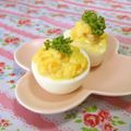 赤い電話's cooksnap of when they made お弁当の彩りに☆からしマヨのゆで卵.
