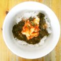 すずめ子's cooksnap of when they made ひとりごはん＊めかぶキムチde納豆ごはん.