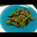 まるやまさき's cooksnap of when they made 鶏肉とししとうの照焼き.