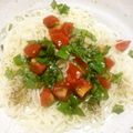 ニャンタコス's cooksnap of when they made トマトの冷製パスタ風そうめん.