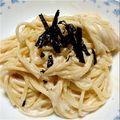 いかピソ's cooksnap of when they made ふわっとろっソースのタラコスパゲッティ.