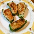 飛行機くも's cooksnap of when they made ピーマンの肉詰め♡鶏と豆腐バージョン.