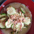 たろふんど's cooksnap of when they made さっぱり夏野菜と鮭の冷や汁.