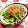シャンプーハット's cooksnap of when they made 緑野菜でおかか和え.
