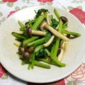 シャンプーハット's cooksnap of when they made ほうれん草としめじの麺つゆバター.