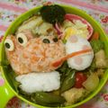 赤い電話's cooksnap of when they made キャラ弁　ヨッシー（ピンク）.