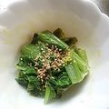 かぴーな's cooksnap of when they made トリビュートレシピ☆チンゲンサイの和え物.