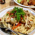 pyon_miyu's cooksnap of when they made しめじとツナの和風パスタ.