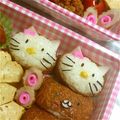 おちゃだです。's cooksnap of when they made キティ稲荷弁当（キャラ弁）.