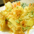 ふじひめママ's cooksnap of when they made さっくりほくうま♫じゃがチーズのかき揚げ.