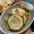 ばたみそーぱん☆'s cooksnap of when they made ごま油香る♪ズッキーニの梅おかか和え.