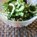 あかめがねはん's cooksnap of when they made ゴーヤとワカメの梅酢サラダ.