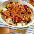 RaviCook's cooksnap of when they made レンジで簡単♪トマトと茄子のドリア風.