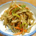 まゆみ母ちゃん's cooksnap of when they made ピーマン入り☆きんぴらごぼう.