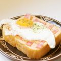 ななクレープ's cooksnap of when they made ☆目玉焼きトースト☆.