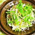 kebeibiko's cooksnap of when they made 押し豆腐と香菜の和え物(香菜干絲).