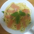 かれし's cooksnap of when they made 生ハムとバジルの冷たいパスタ.