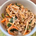 クックX4YA2M☆'s cooksnap of when they made 給食の切干大根のピリ辛炒め.