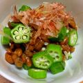 ky◯k◯'s cooksnap of when they made 栄養満点☆オクラ納豆.