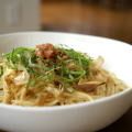 ju_10's cooksnap of when they made 冷蔵庫にあるもので✿あっさり梅パスタ。.