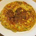 時花菜's cooksnap of when they made ズッキーニとキノコのチーズオムレツ.