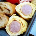 りおちゃんマン's cooksnap of when they made お弁当のすき間に♪ウインナの卵巻き巻き.