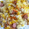 VanDyke's cooksnap of when they made 土鍋で☆バターコーンとウインナーのピラフ.