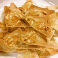 るびにゃん's cooksnap of when they made ワンタンの皮+チーズ＝美味しいチップス♡.