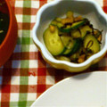 ﾌﾞｲｰﾝ's cooksnap of when they made ✿きゅうりと揚げ玉の塩昆布和え✿.