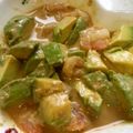 ※Kei's cooksnap of when they made アボカド&エビをワサビ正油で！.