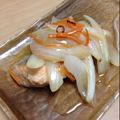 陸倫葵's cooksnap of when they made めんつゆで簡単！鮭の南蛮漬け.