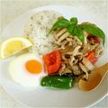 みさにゃん27's cooksnap of when they made ●元気彷彿！エスニック風牛肉炒めかけライス★.