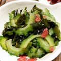 マリピロ's cooksnap of when they made ゴーヤとワカメの梅酢サラダ.