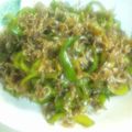 ATK４０'s cooksnap of when they made ピーマンとじゃこの炒め物.