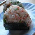 8itao8's cooksnap of when they made ◎大葉と鮭のごまおにぎり.