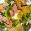 こけよ's cooksnap of when they made 昆布茶で超簡単！小松菜と厚揚げの炒めもの.