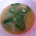 フミココ's cooksnap of when they made にらとオクラのお味噌汁で元気な朝.