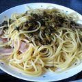 かのきゅん's cooksnap of when they made 簡単☆高菜とベーコンの和風パスタ☆.