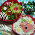 ８児のママきよっぺ's cooksnap of when they made ❀お弁当に可愛いまんまるかぼちゃ～桜～❀.