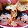 はるやんこ's cooksnap of when they made キャラ弁*彦星&織姫のたなばた弁当.