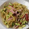 ぴょんこ623's cooksnap of when they made 簡単！アボカドとカニカマのパスタ.
