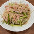 だいず's cooksnap of when they made 時短！もやし・きゅうり・ハムのナムル♪.